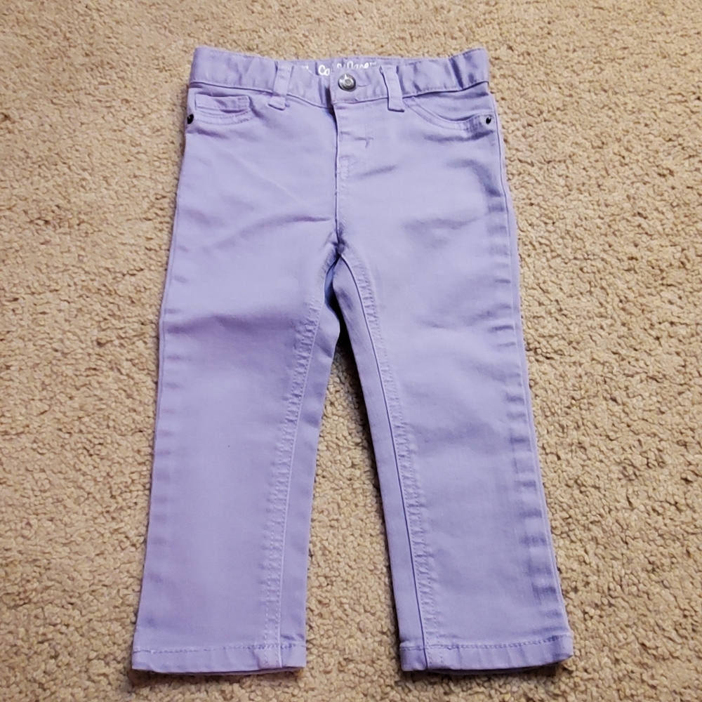 Cat & Jack purple adjustable waist jeans size 18 months nwot